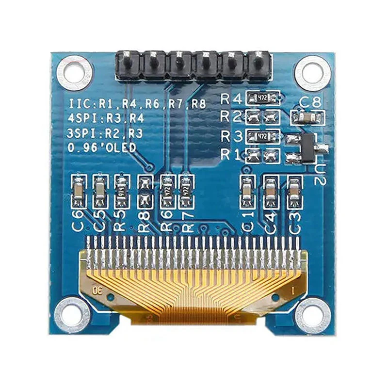 1~100Pcs 0.96 inch 6-Pin OLED LCD Display Module IIC SPI Communication 12864 Blue/White/Yellow Blue Dual Color