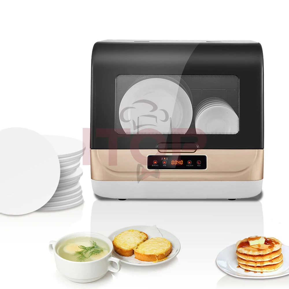 ITOP 8L Tabletop Countertop Desktop Dishwasher Automatic Microcomputer  Electronic Hood Type Dish Washing Washer image 2
