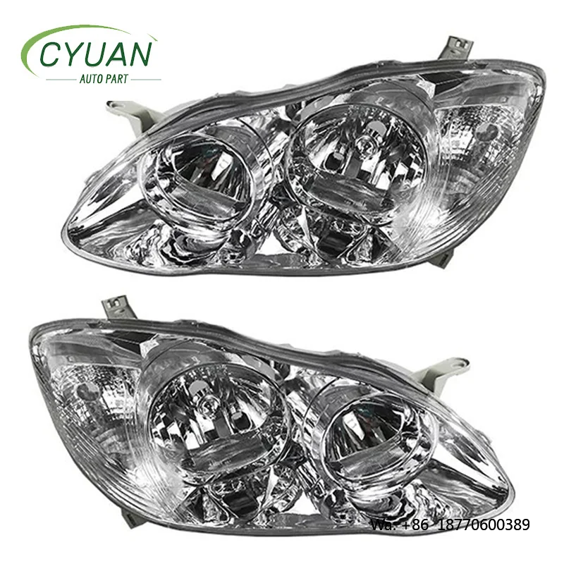 CYUAN Auto Parts Car for Toyota 2006-2009 Corolla EX Front Headlights L 81170-02640 R  L  81170-02640
