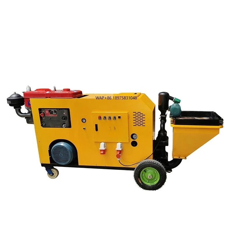 Concrete Wall Spray Sandblasting Cement Mortar Sprayer
