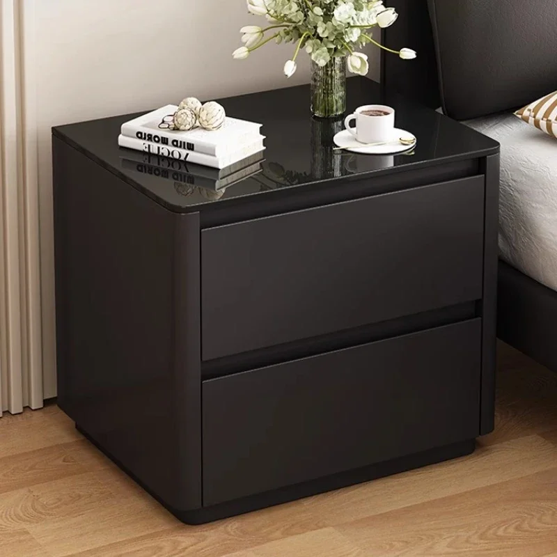 

Modern Nightstand Bedside Table with Drawers Storage Cabinet Furniture for Bedroom Home Office Luxury Design