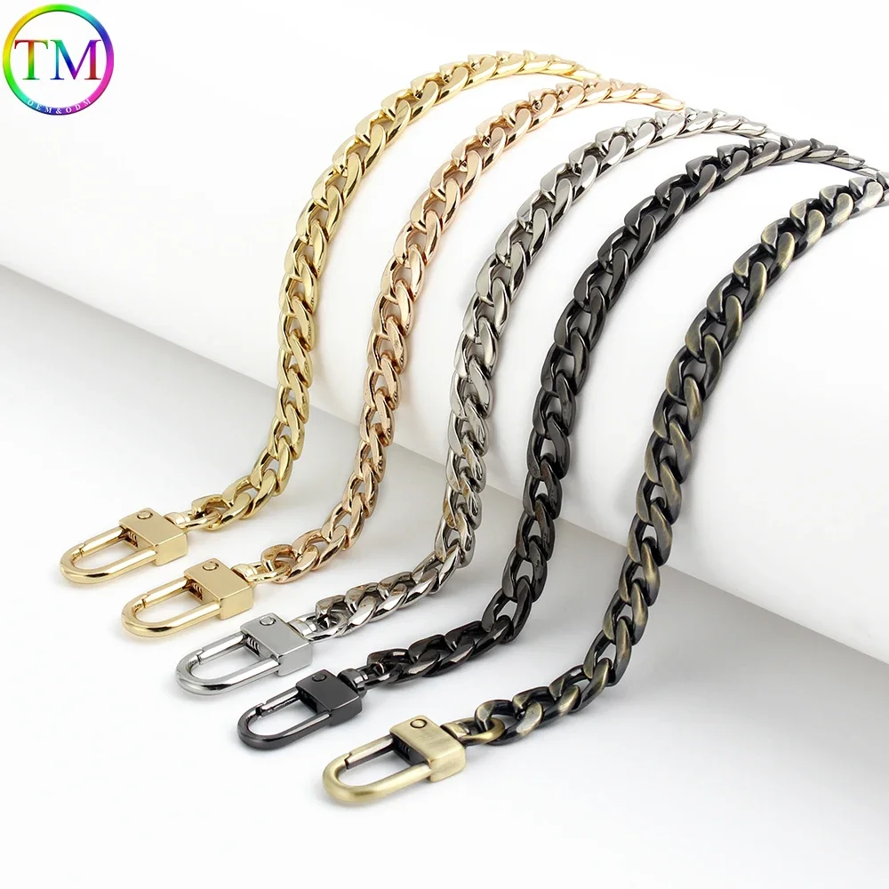 1-10PCS 60/100/120CM Metal Bag Chain Strap Iron Chain For Chains Bags Purses Strap Shoulder Belt Handle Wrap Chain Accessories