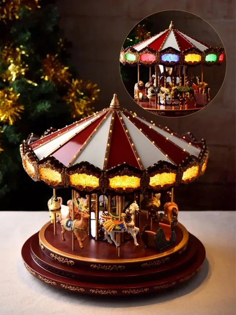 Carousel Eight Music Box Lux ury Wind Music Box Girlfriend Birthday Christmas Gift
