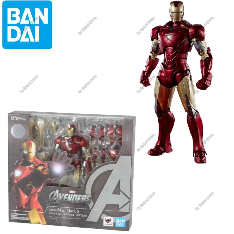 Disponibile Bandai Shf Marvel Avengers Endgame Edition Capitan America Iron Man Mk6 Thor Hulk Action Figure Giocattolo regalo da collezione