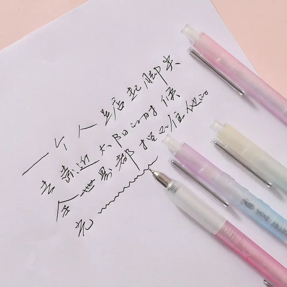 

Ballet 0.5mm Gel Pen Black Smooth Writing Writing Pen Emboss Full Needle Tube Pressing Pen School Use