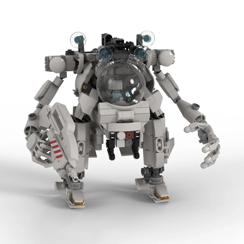 544 Uds. Venta caliente MOC ciencia ficción gris espacio Robot modelo bloques de construcción modulares niños montaje juguetes de exhibición Festival regalo sorpresa