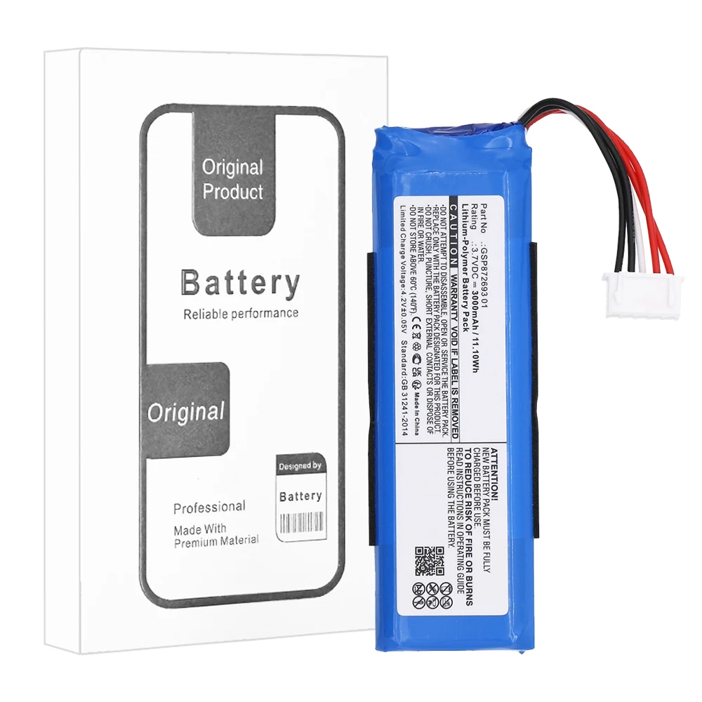 100% New High Capacity Battery For JBL Flip 4 Flip4 Special Edition GSP872693 01 3000mah Batteries Bateria + Tools view 3