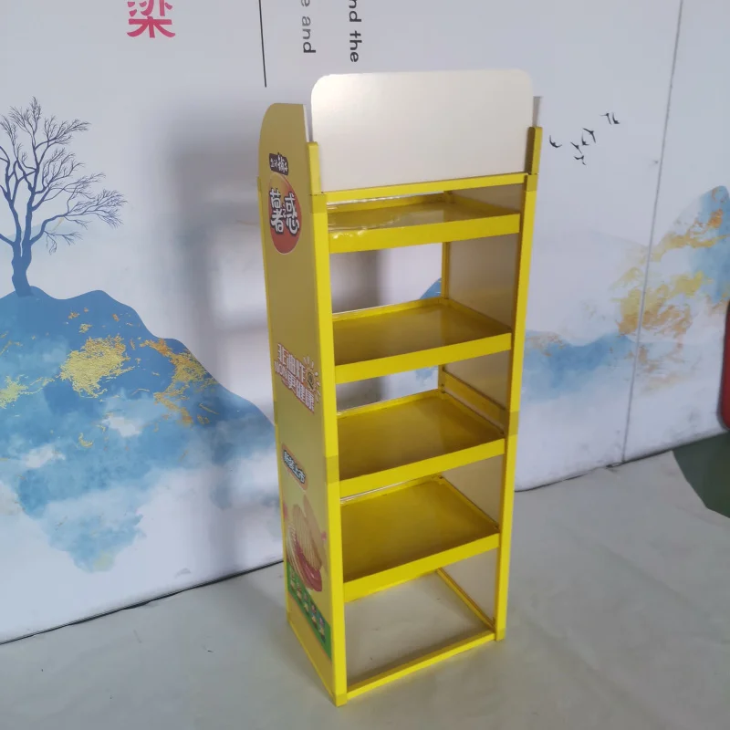 Custom. Floor Display Stand Retail Products ABS Cardboard Display Cabinet Paper Shelves Paper Display Rack Supermarket Promotion