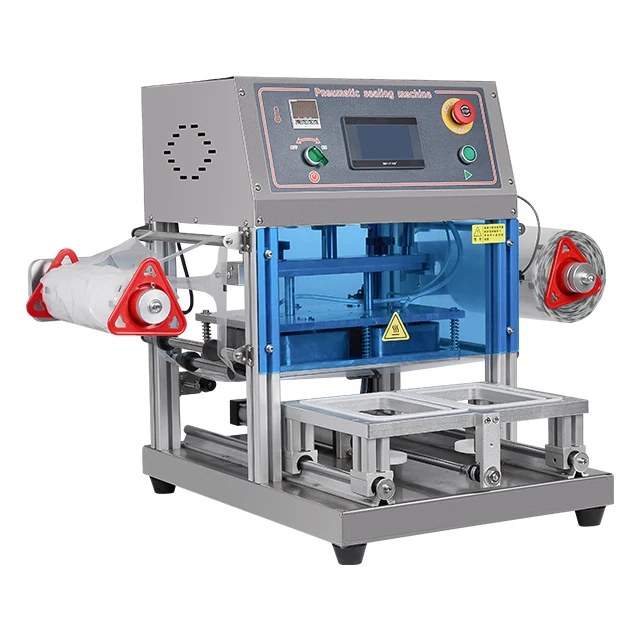 

High Efficiency Pneumatic Semi-Automatic MAP Sealing Machine Airflow Nitrogen Tray Sealer for Beverage Foil Bag Packaging