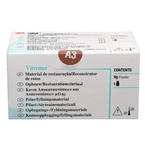 

Dental 3 M Vitremer Glass Ionomer Restorative Material 1 Bottle Triple Cure Dental Professional Clinic Use Prosthodontics
