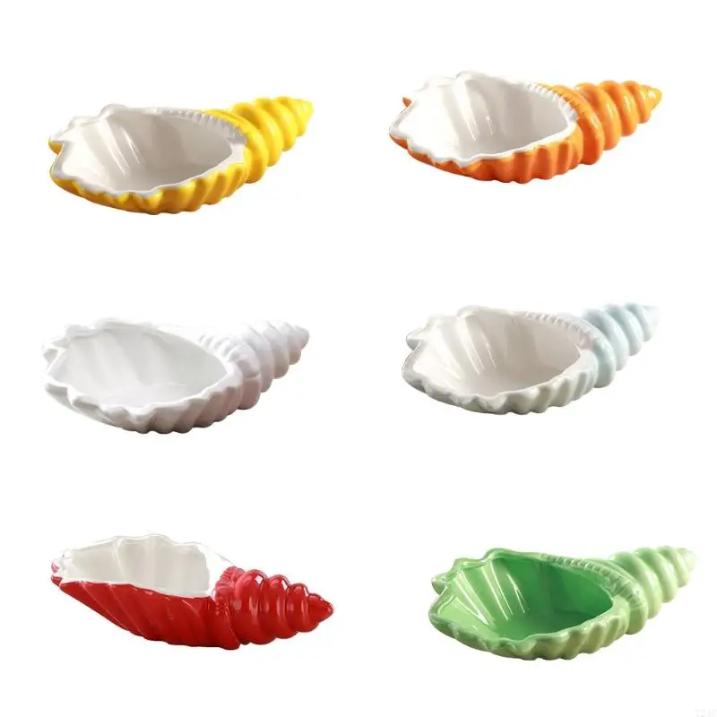 

T21C Conch Dish Special Artistic Conception Dish for Creative Special-shape Tableware Irregular Dish Dish Western Table