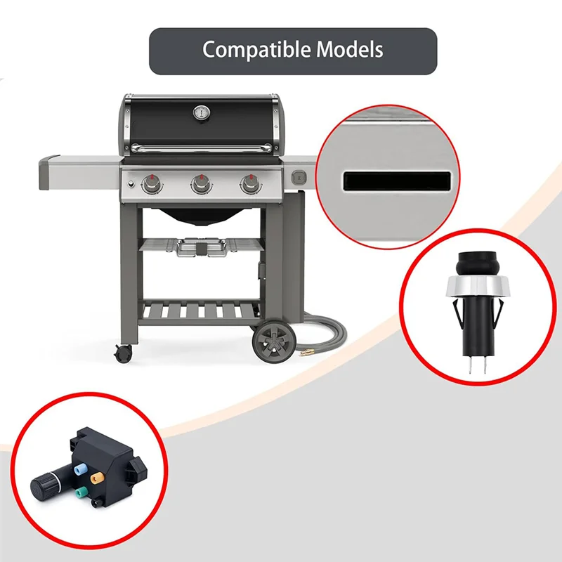 66220 66354 مجموعات شعلة الشواية لـ Weber Igniter Genesis II 300 Series GS4 II E-310 II S-310 II E-315 II S-315 LX S-340-ABQU