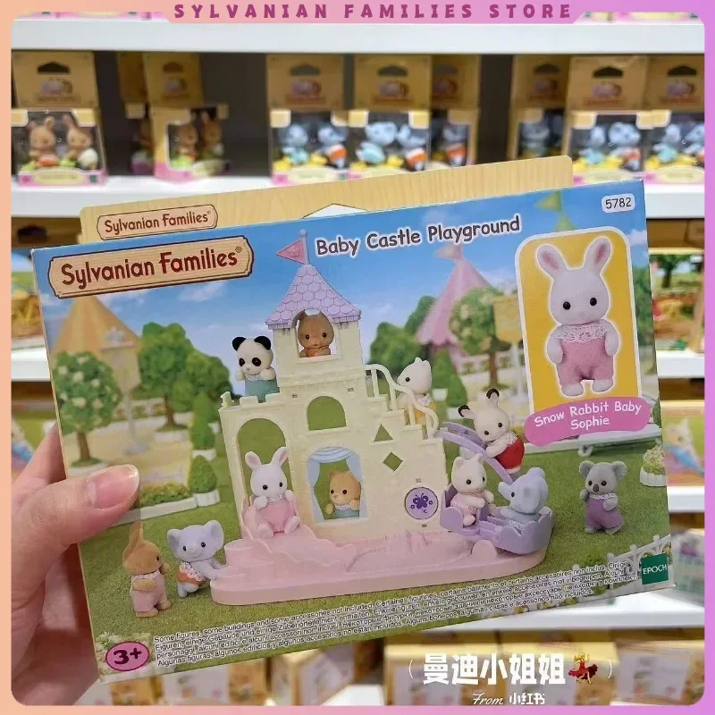 

Original Sylvanian Families 2024 Children Toys Anime Figure baby castle play ground Hot Collectible Doll Birthday Gift For Gril