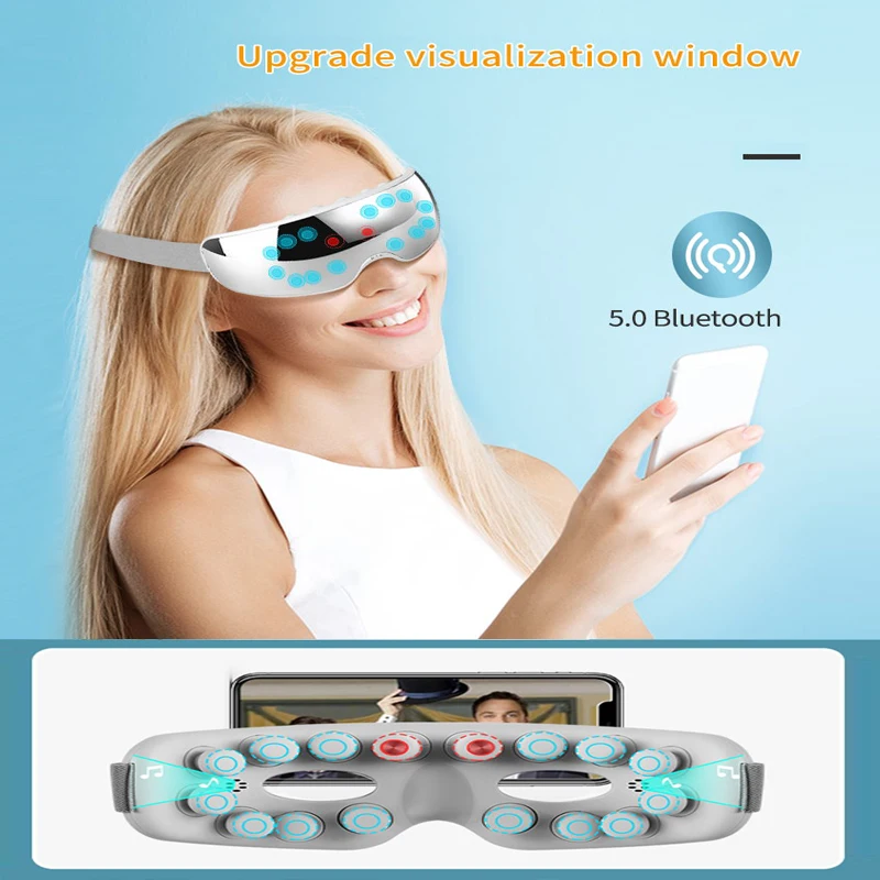 Visual Eye Protector con EMS Hot Compress nuovo strumento per il massaggio degli occhi temperatura costante strumento per la cura degli occhi massaggio maschera per gli occhi