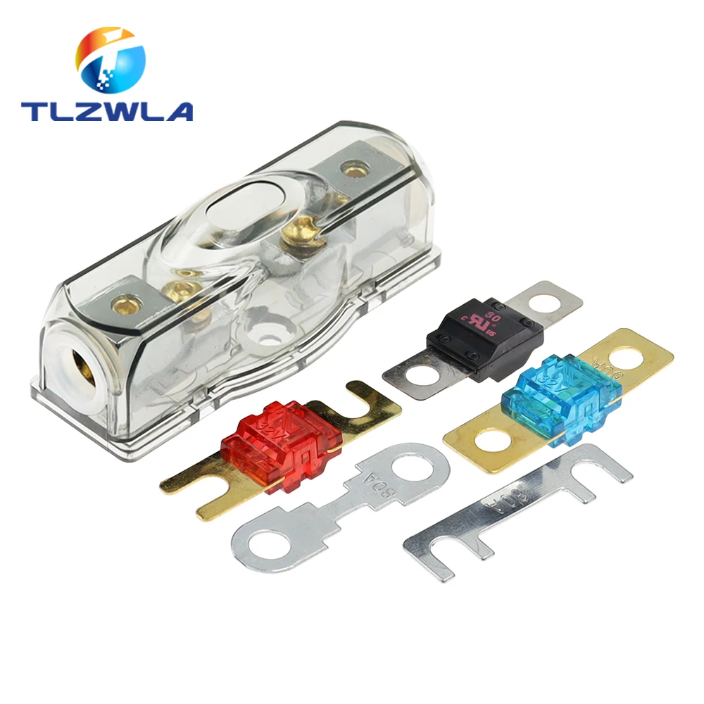 32V Car Boat Marine SUV Fuse Box Block Fuse Holder Stereo Seats Transparent Insurance Voltage Display Durable Accessory