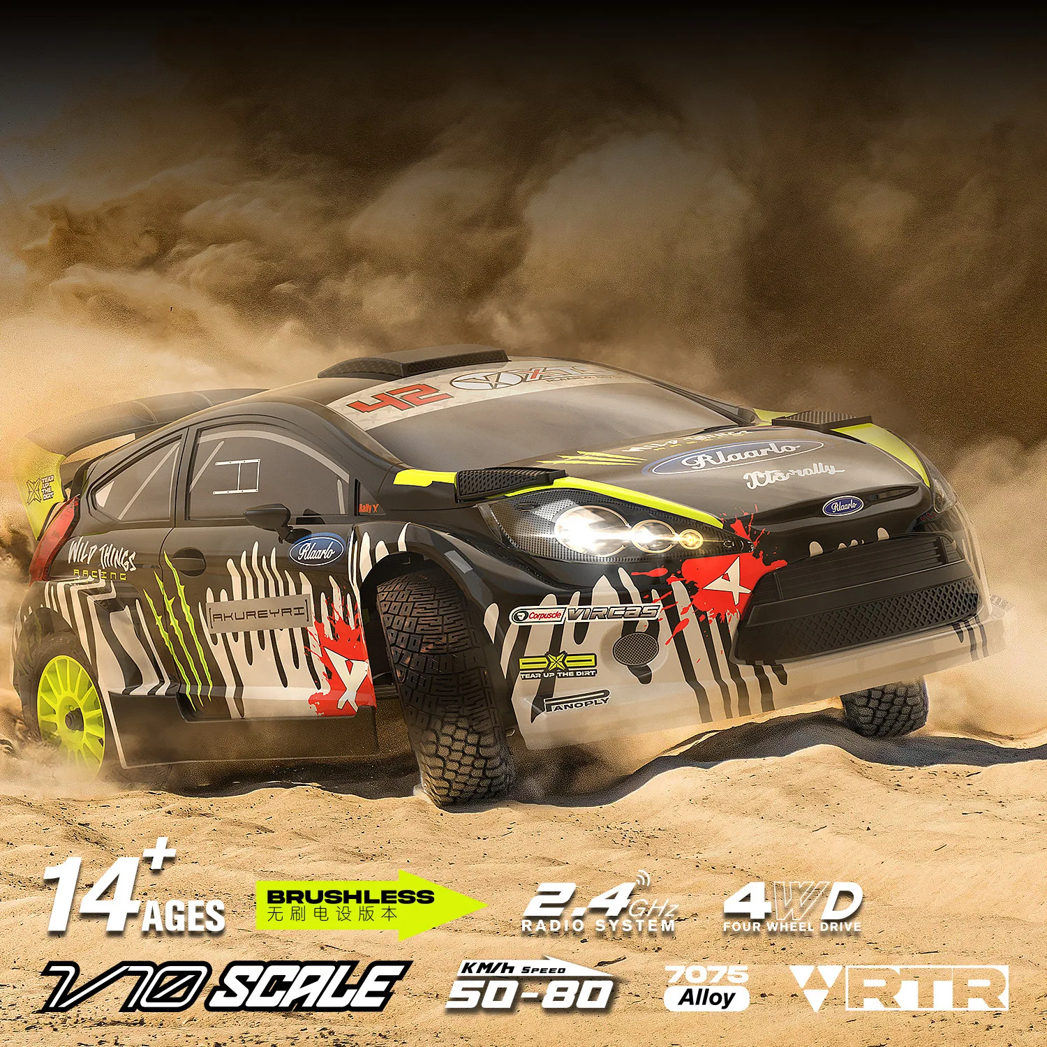 LLL XTS F10 رالي السيارات 1/10 RC سيارة التحكم عن بعد ألياف الكربون الدفع الرباعي الانجراف سباق على الطرق الوعرة محاكاة نموذج