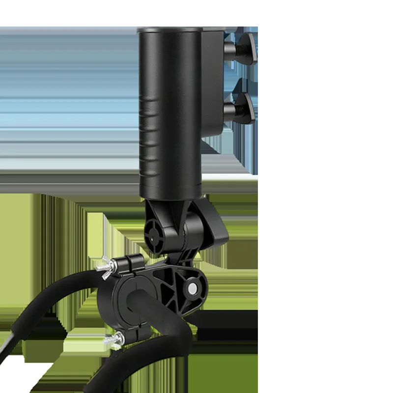 Golf Cart Umbrella Holder Adjustable Double Clamp Mount for Push Cart Bag Trolley, Golf Accessories