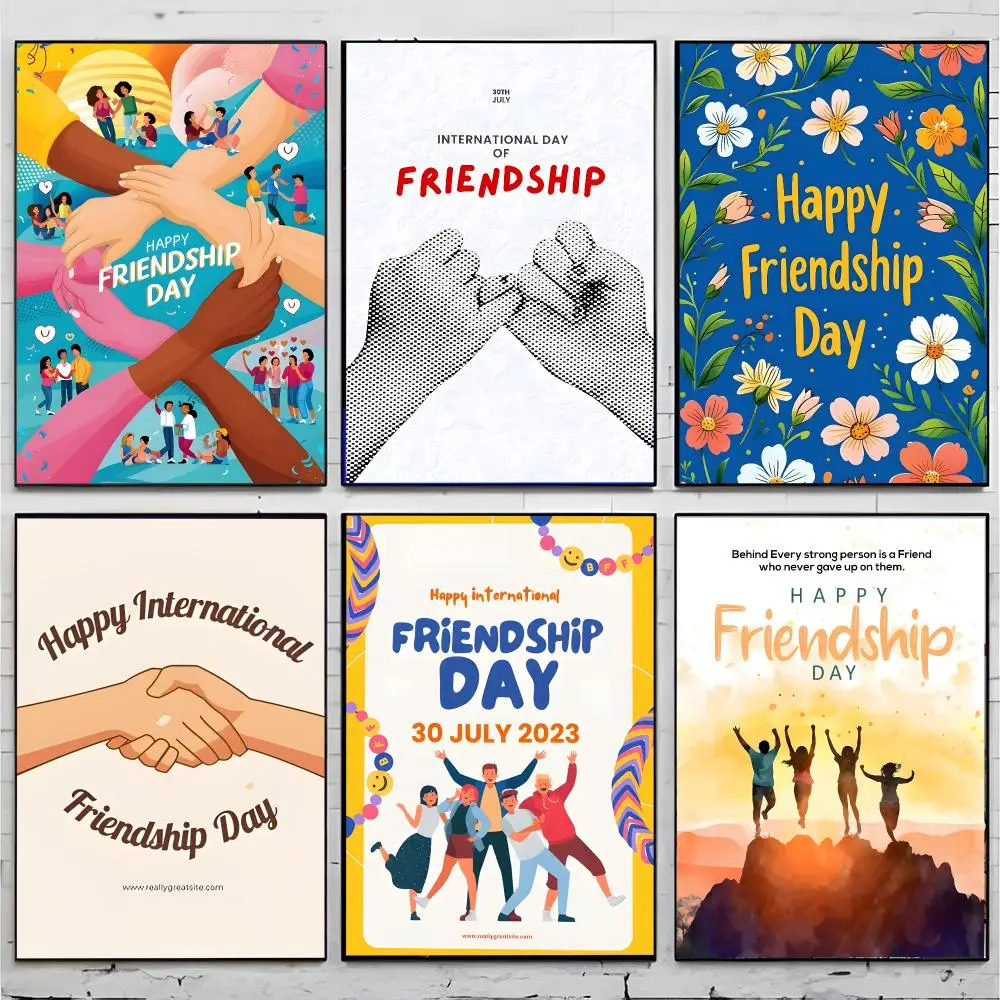 Festival Holiday International Friendship Day Poster Superior Home Space  Indoor Decorative Art & Home Decor