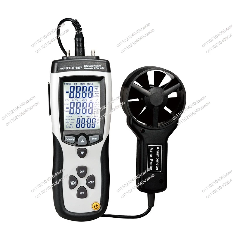 

DT-8897 Multifunctional Differential Pressure Anemometer Pressure Wind Speed Flow Temperature Detection Meter Split Type