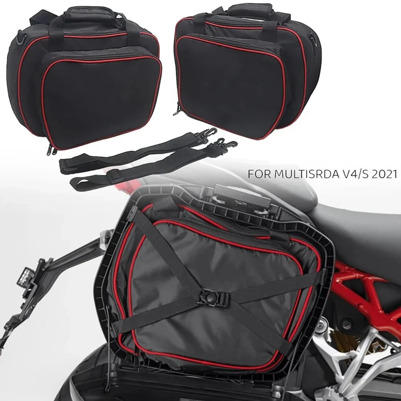 Accessori moto Borse interne Borse laterali Custodie Borse per Ducati Multistrada V4 S 2021 MULTISTRADA V4-A92D