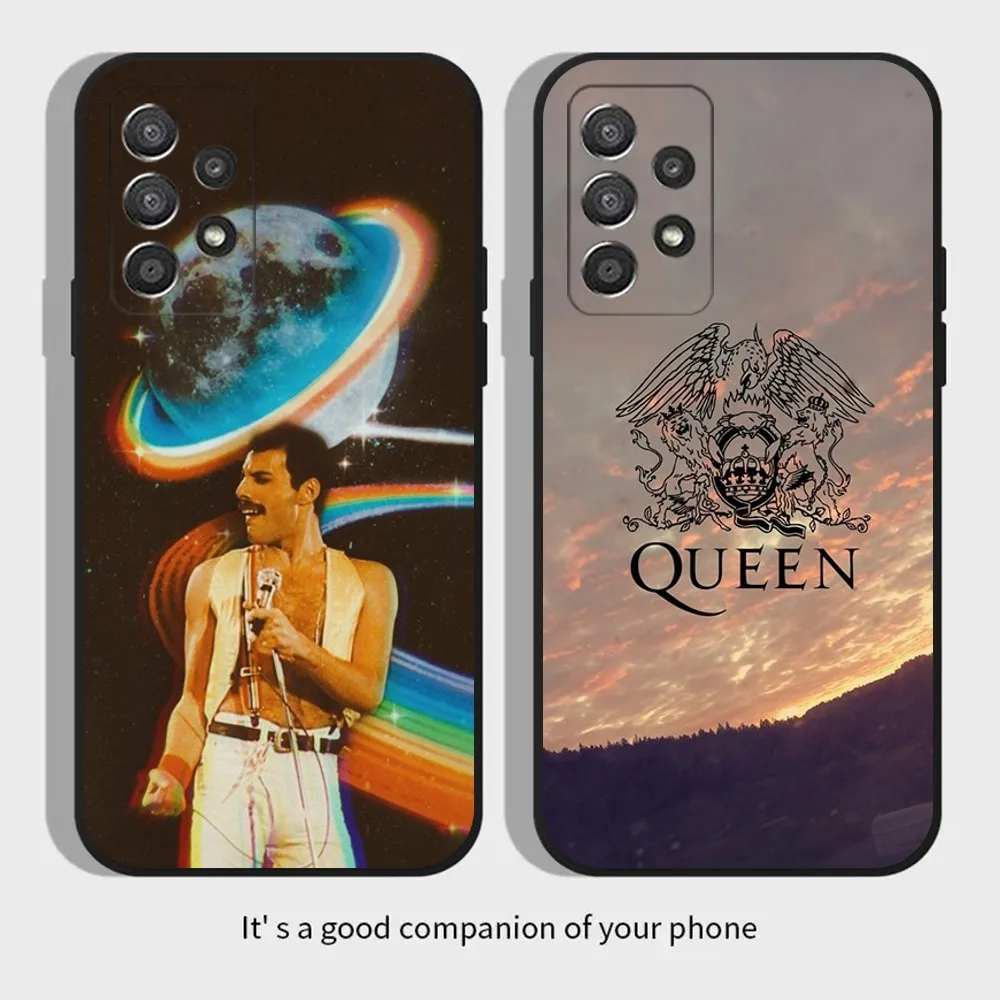 F-Freddie-Mercury Q-Queen Phone Case For Samsung Galaxy A13,A21s,A22,A31,A32,A52,A53,A71,A80,A91 Soft Black Cover