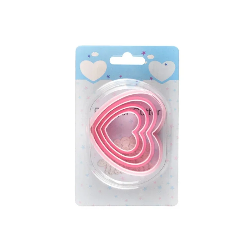 Heart Shape Cookie Cutter, Biscuit Maker, Fondant Sugar Craft Mold, Bakeware Cake Decorating, Pastry Cutter, Plastic Baking Mold