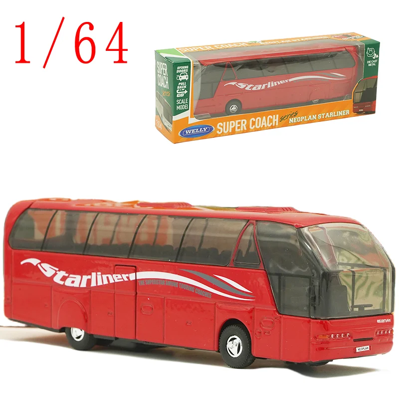 

WELLY литой под давлением масштаб 1/64 NEOPLAN Starliner сплав автобус модель автомобиля игровые транспортные средства коллекция игрушки для хобби оригинальная коробка
