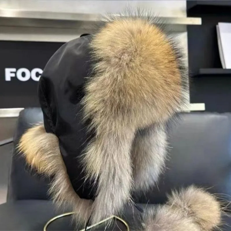 أنيقة فو الفراء في الهواء الطلق مقاوم للماء الصياد قبعة أفخم الترا لينة Ushanka طيار قبعة دافئة مريحة الشتاء قبعة مع بوم بوم الأذن اللوحات