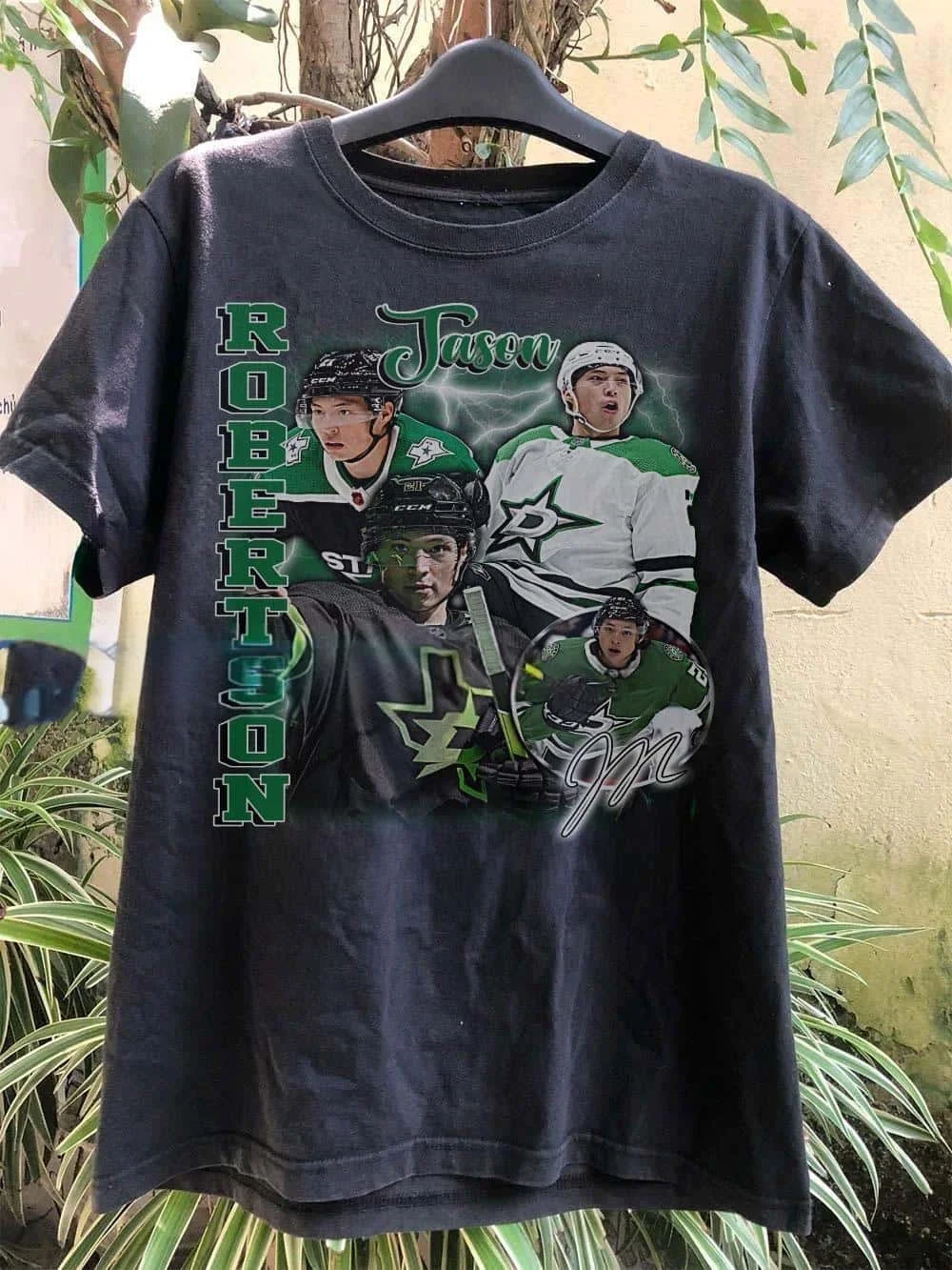 Jason Robertson Shirt Vintage Bootleg Graphic Tee Jason Robertson T-shirt 2026 Summer Men Women Cotton T-shirt Street Wear Y2K