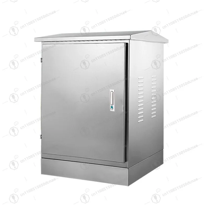 Outdoor Rainproof Stainless Steel Floor Cabinet Weak Current Enclosure For Monitoring Switch Audio Amplifier
