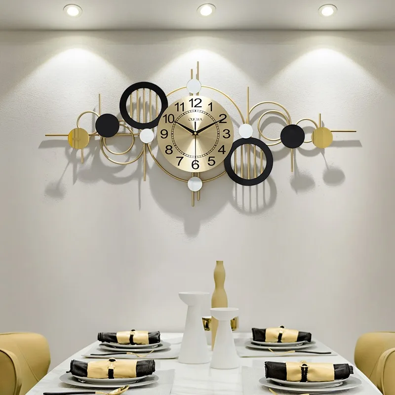 Modern Wall Clock Decorative Wall Watch Minimalist Aesthetic Large Clocks Silent Elegant Living Room Watches Room Decorations