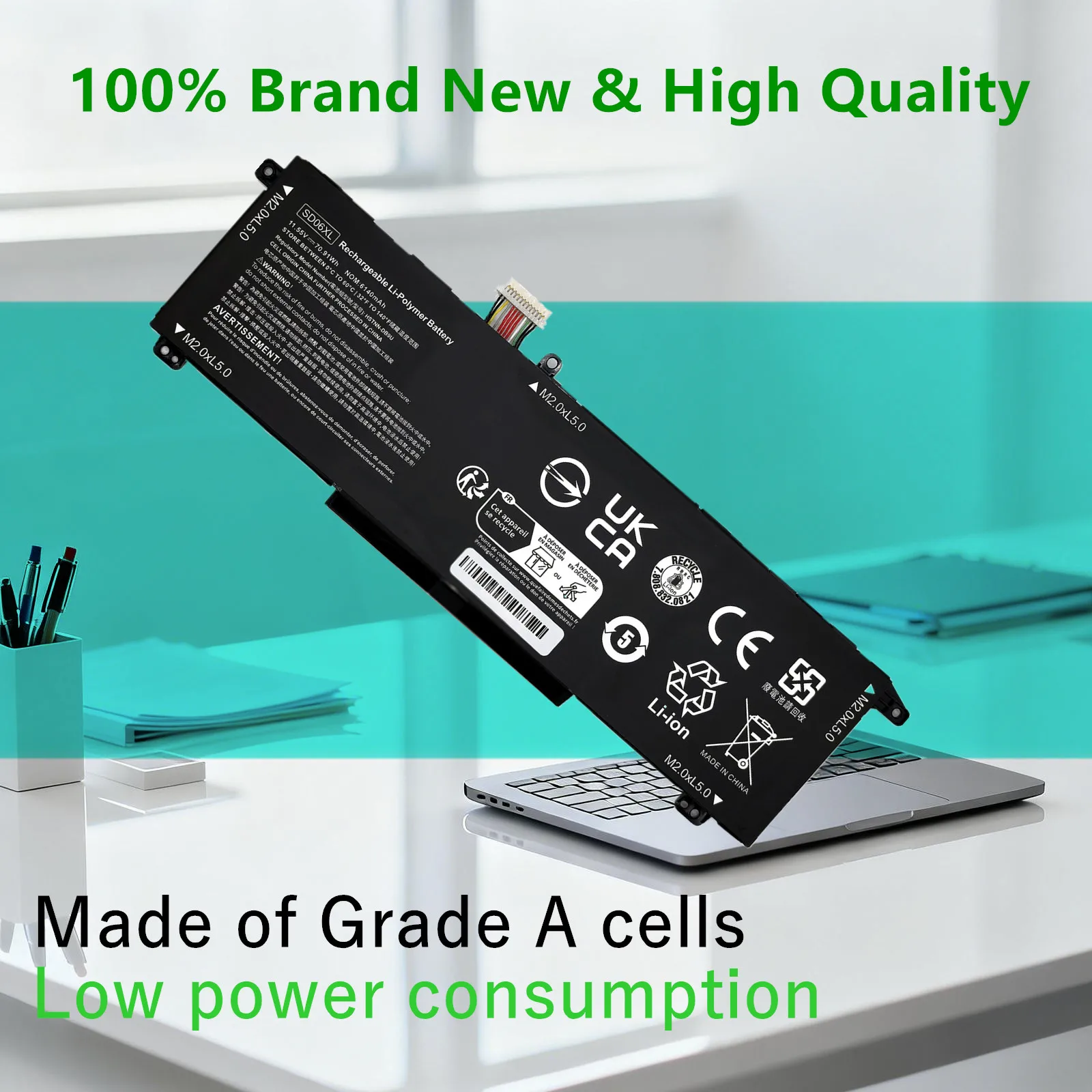 SD06XL Laptop Battery for HP Omen 15-EK15-EK0000 15-EN 15-EN0000 15-EK0008CA HSTNN-DB9U TPN-Q236 TPN-Q238 SD06070XL