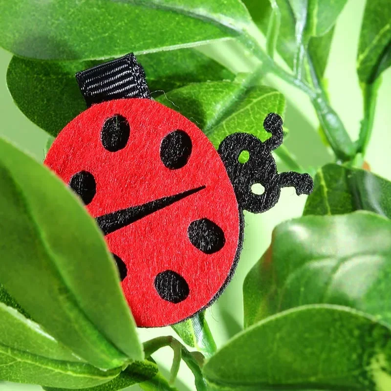 Ncmama 2 ชิ้น/เซ็ตน่ารัก Ladybug คลิปผมสําหรับเด็กสาวหวานการ์ตูนสัตว์ Hairpin เด็ก Barrettes Headwear อุปกรณ์เสริมผม