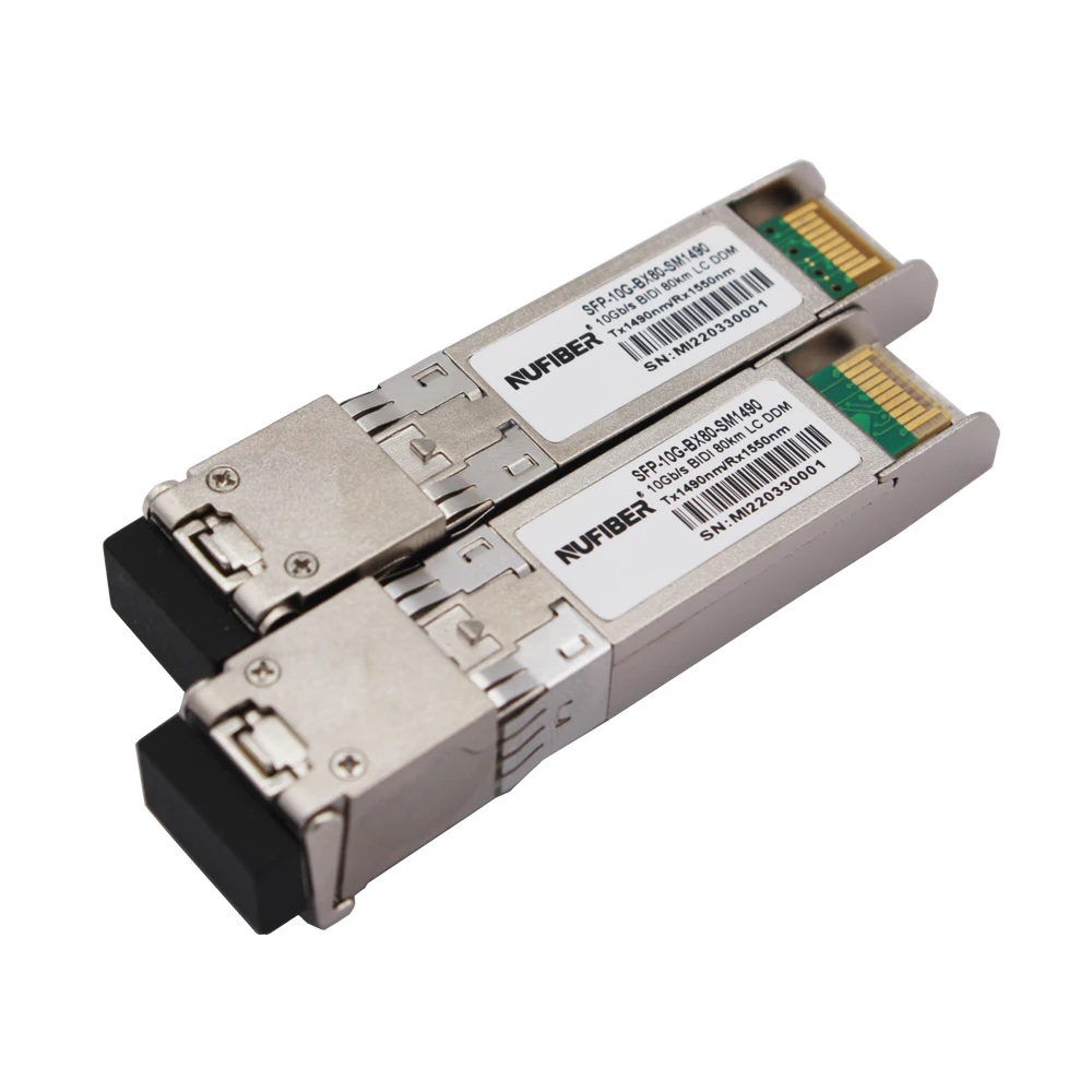 

10G SFP+ WDM 80km 1490/1550nm 80km LC 10Gbps BIDI SFP+ 80km compatible with MikroTik/