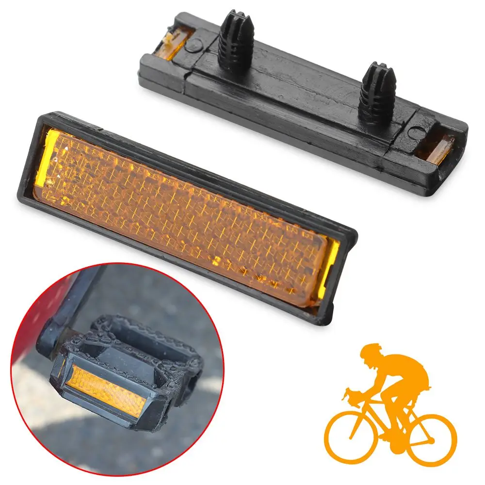 Night Ride Bicycle Accessories Reflective Foot Reflector Pedal Accessories Bicycle Pedal Mountain Bike Pedal Reflector