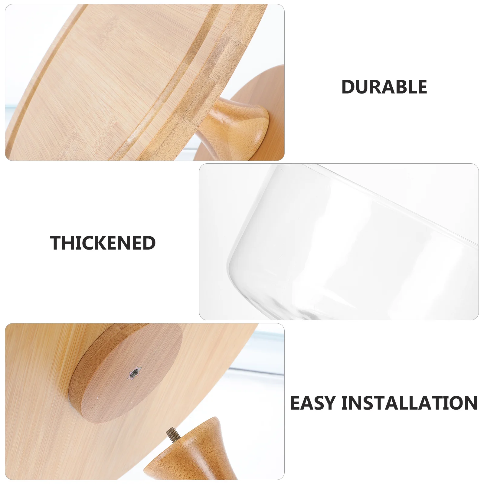 

1 Set Of Premium Dessert Tray Cake Stand Baking Holder For Party Wedding Display Fruit Snack Serving Wooden Rack With