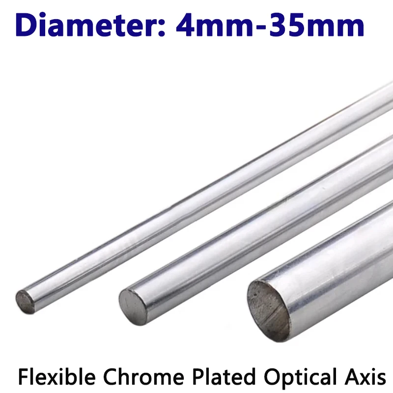 

Linear Shaft for CNC 3D Printer Parts Flexible Chrome Plated Optical Axis Unhardened 4mm 5mm 6mm 7mm 8mm 10mm 12mm 13mm-35mm