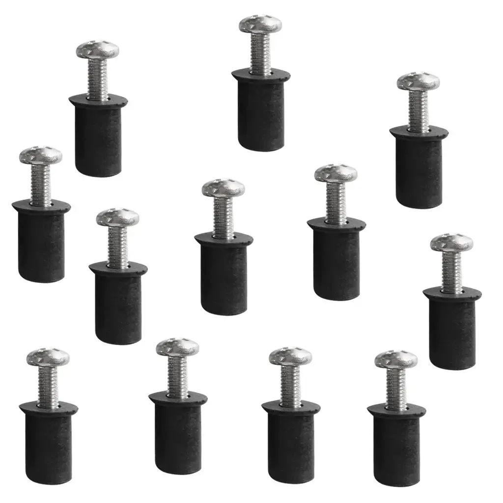 

Rubber Well Nuts Fastener Kit Stainless Steel Screws Marine Hardware for Boat Kayak Canoe Supplies