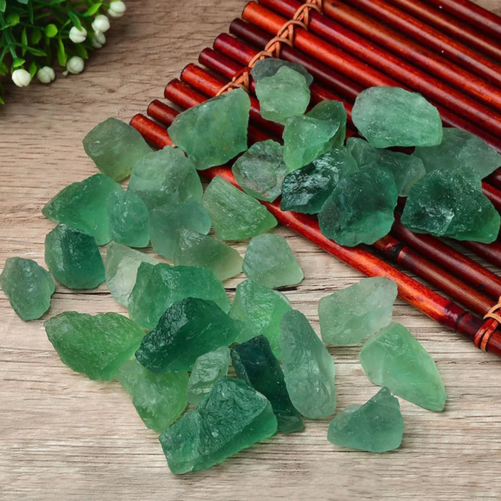 

Natural Green Fluorite Rough Stones DIY Crafts Fragrance Diffuser Aquarium Decor Unique Textures 500g Home Decoration