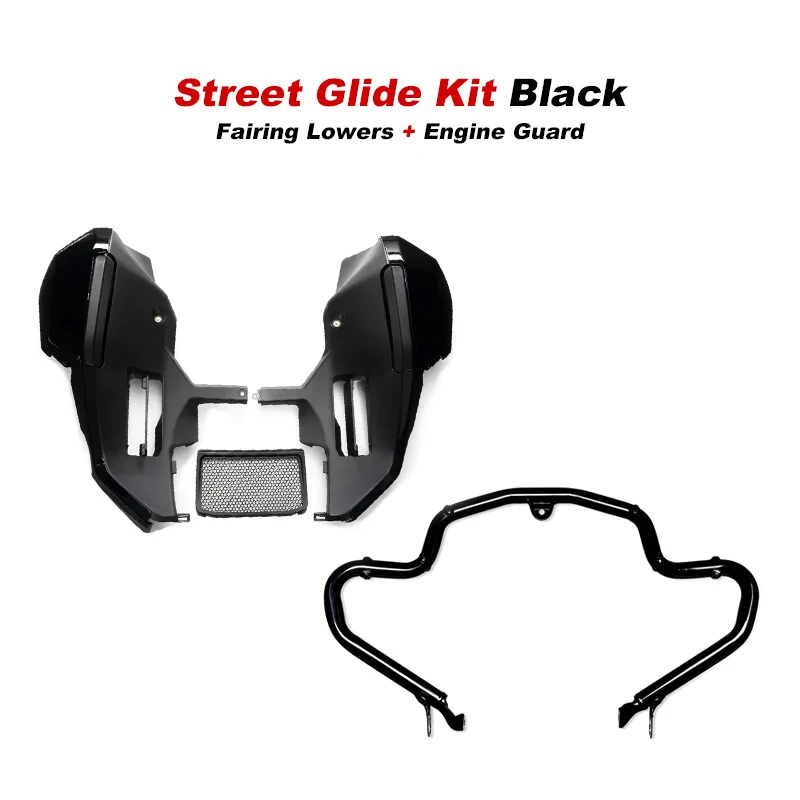 Lower Fairing Fit 121CVO 117 Harleymotorcycle Street Glide Road Glide Leg Guard Black Control Airflow Windproof Leg Shield
