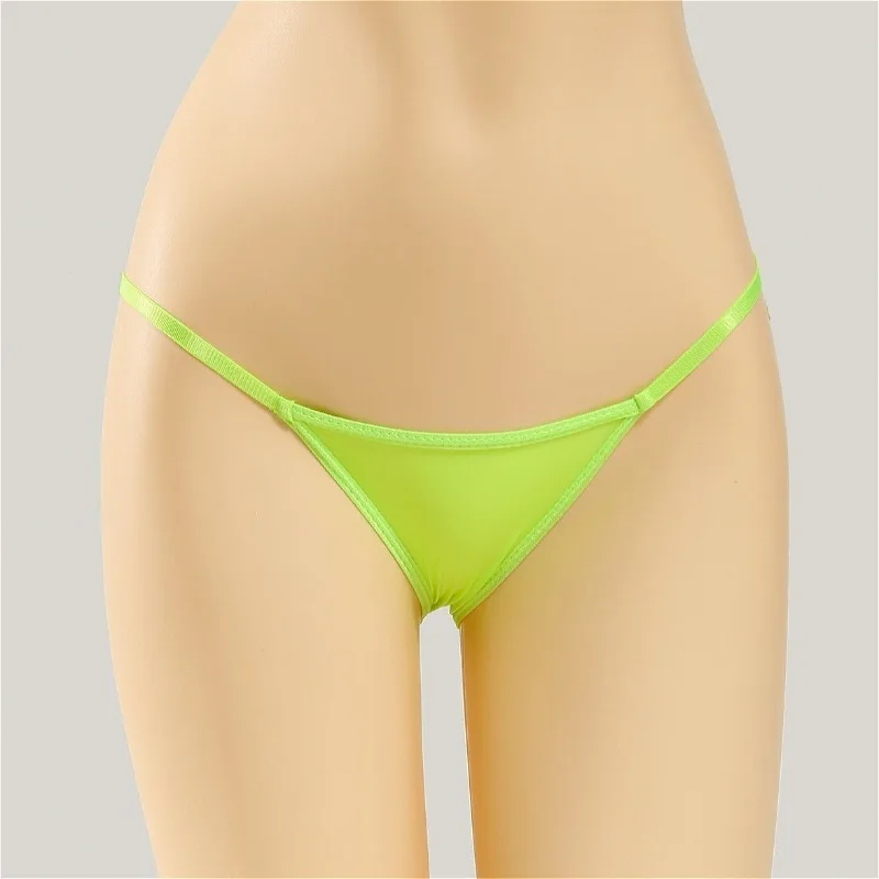 

Oil Shiny Sexy Women's Ice Silk Sexy Lingerie Underwear Silky Cute Girls Mini Butt-up Briefs Panties Slip Homme Трусы Женские