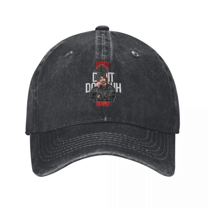 Vintage Diljit Dosanjh Punjabi Singer Desi Baseball Cap Men Women Distressed Denim Washed Snapback Hat Outdoor Adjustable Hats