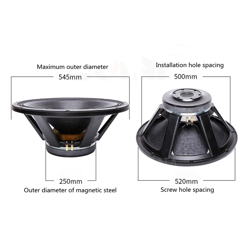 PA-014 21 Inch Overweight Subwoofer Speaker 125 Core 250 Magnet High-Power Outdoor Ultra-low Unit 1200W/8 Ω (1PCS)