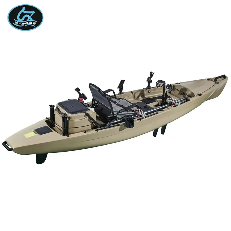 U-Boat 12ft new pedal fishing kayak K8 with full rudder system and horizontal rails