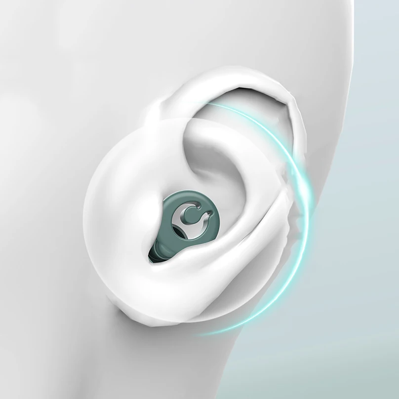 1 세트 귀마개 Tapones Oido Dormir 소음 감소 귀마개 수면 교체 가능 헤드 Bouchons Oreilles Sleeping Earplugs