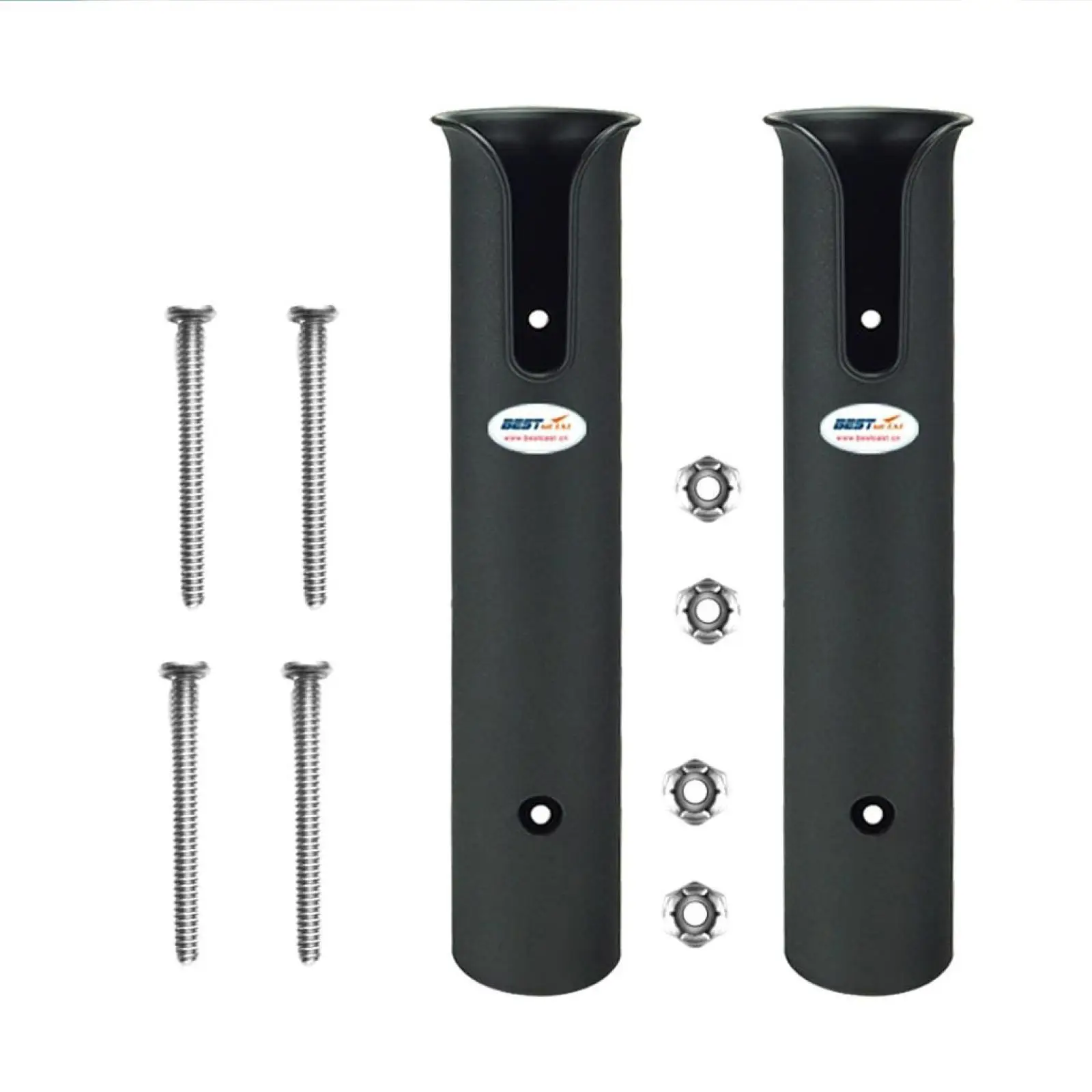 

Marine Deep Sea Fishing Rod Holder Rack Plastic 2 Tube Support Stand for Boat Rods Storage Accessories