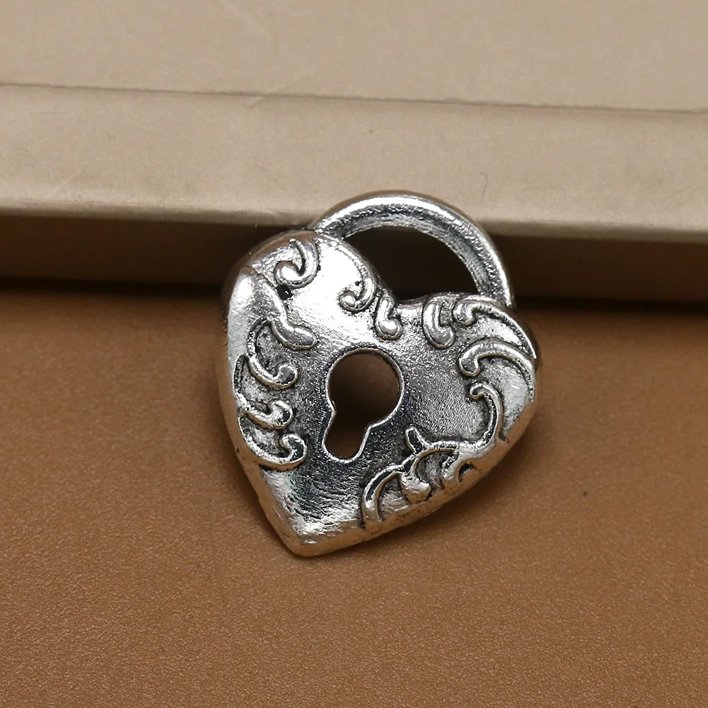 

20Pcs Lock Shape Alloy Pendant Charms Heart Design DIY Jewelry Making Accessories Necklace Bracelet Keychain Alloy Pendant Charm