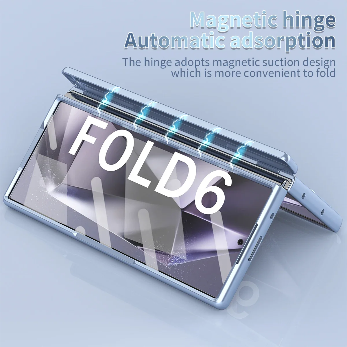 With Touch Pen For Samsung Galaxy Z Fold 6 5 4 3 Case Hinge Magnetic Shockproof Screen Protector Tempered Film Folding Cover