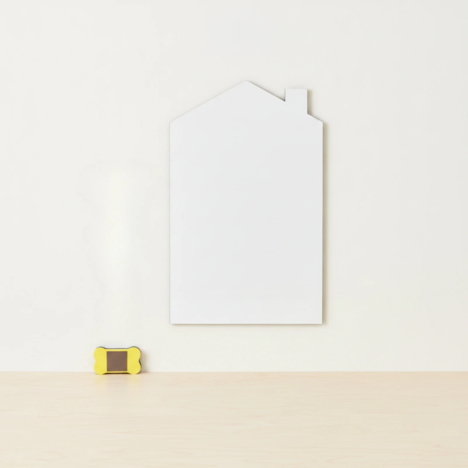 House-Shaped Dry-Erase Board Attractive Self-Adhesive Wall Writing Board House Shape Whiteboard Sticker Slim for Children