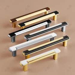 Luxury Modern Minimalist Wardrobe Door Splicing Handle Nordic Drawer Cabinet Door Handle Black Gold European Single Hole